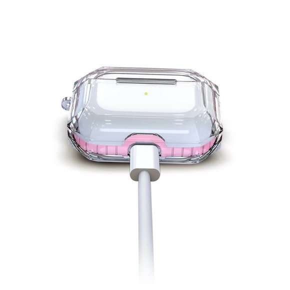 Apple AirPods Pro Case Hybrid Armor Clear Cover Charging Protective+Keychain - Picture 5 of 11